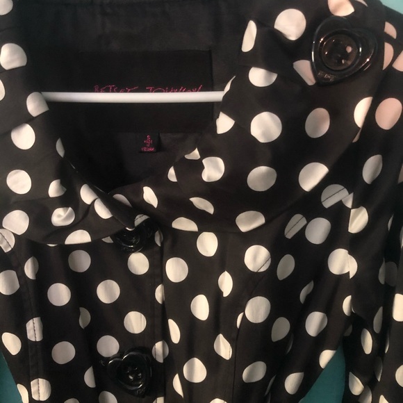 Betsey Johnson Brand: Polka Dot Coat - Picture 3 of 4